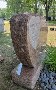 Headstone in Massachusetts after cleaning