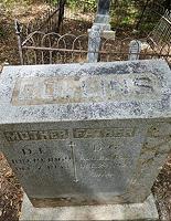 Cleared and professionally restored family cemetery plot in Texas